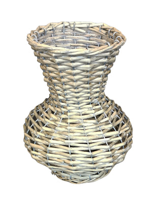 Willow Vase Bottle Shape Small 15x28 - Grey