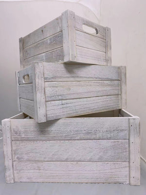 Wooden Storage Box S/3 21608