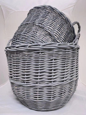 Thick Willow Basket S/2 202105