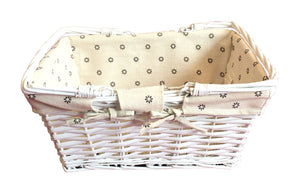 Large Picnic Basket without lid - White (93000000703000)